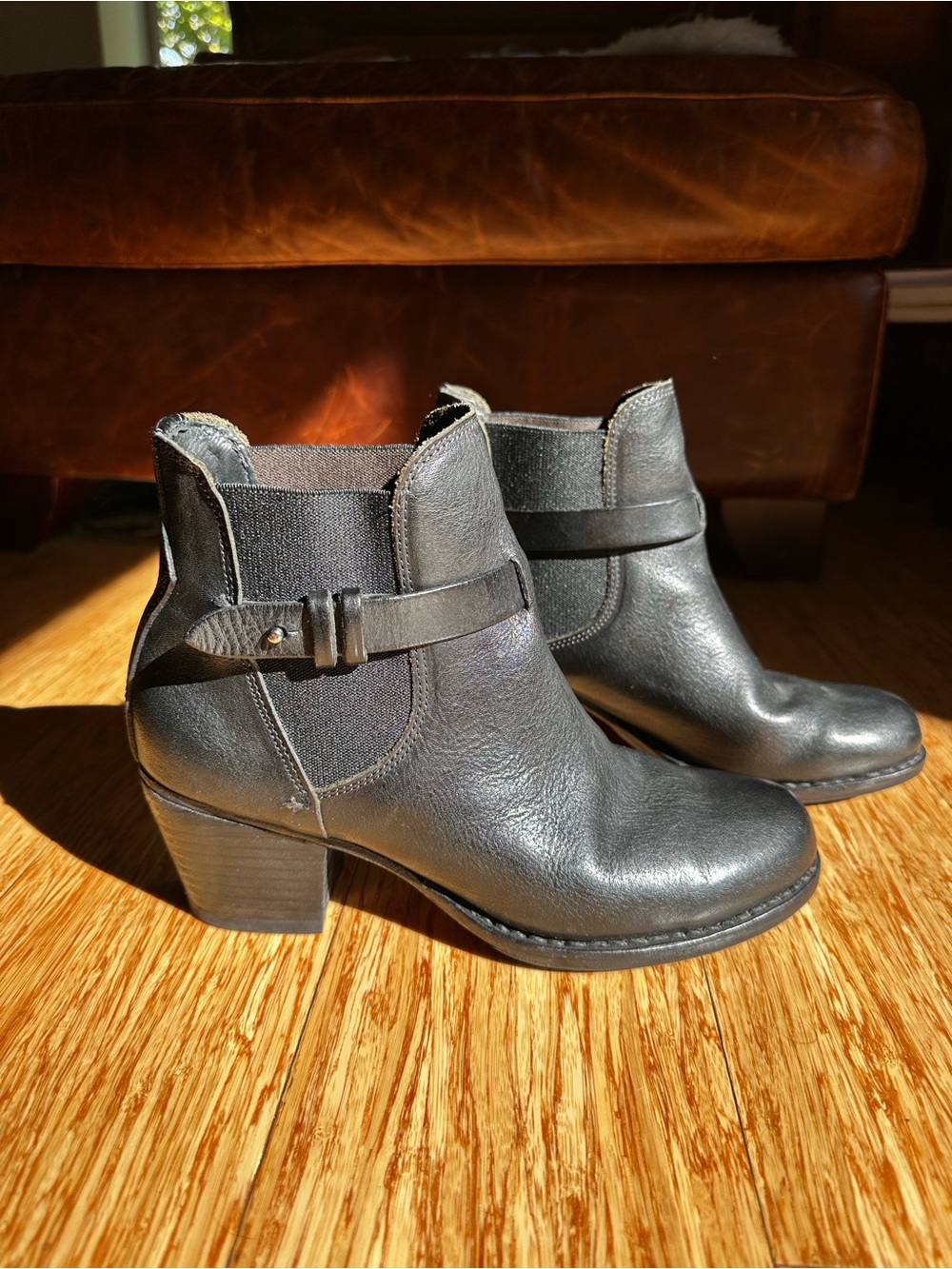 Rag & Bone Durham Leather Ankle Boots Black 37.5 - professionally resoled